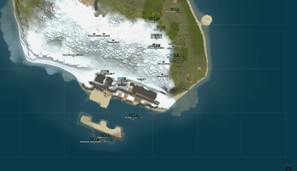 Lovec Radar для Rust — карта сервера в браузере с игроками, ресурсами и ящиками